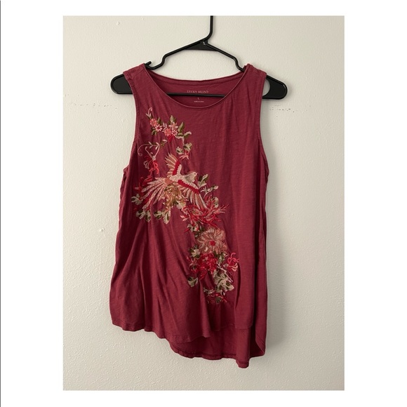 Lucky Brand Tops - [Lucky Brand] Embroidered Tank